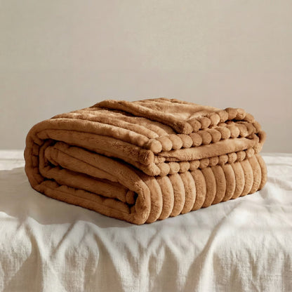 Fluffy Plush Blanket – Generous Double Sided Throw