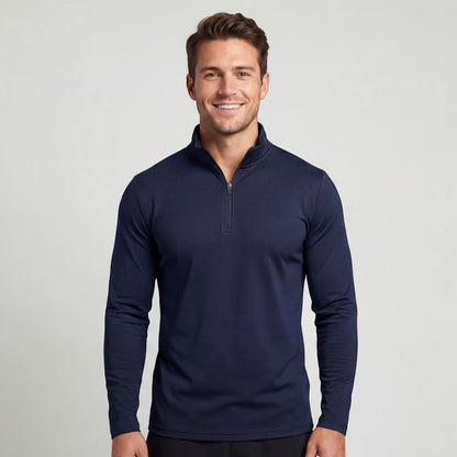 Men's Quarter Zip Sweatshirt – Smooth Athletic Knit