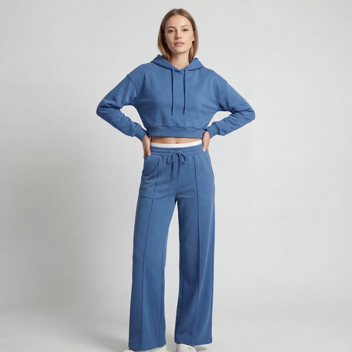 Women's Fine Knit Hooded Set – Relaxed Two Piece