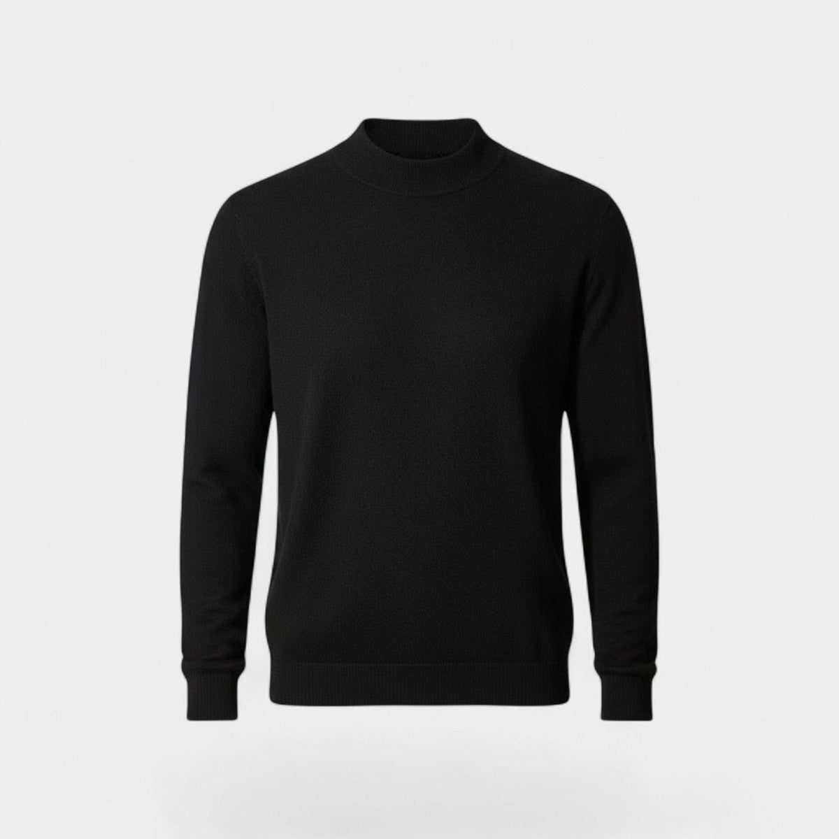 Men's Cashmere Jumper – Half Height Funnel Neck Knit