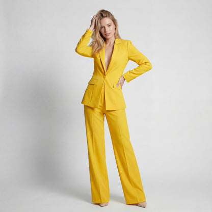 Women's Tailored Two-Piece Set – Blazer and Trousers