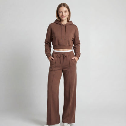 Women's Fine Knit Hooded Set – Relaxed Two Piece