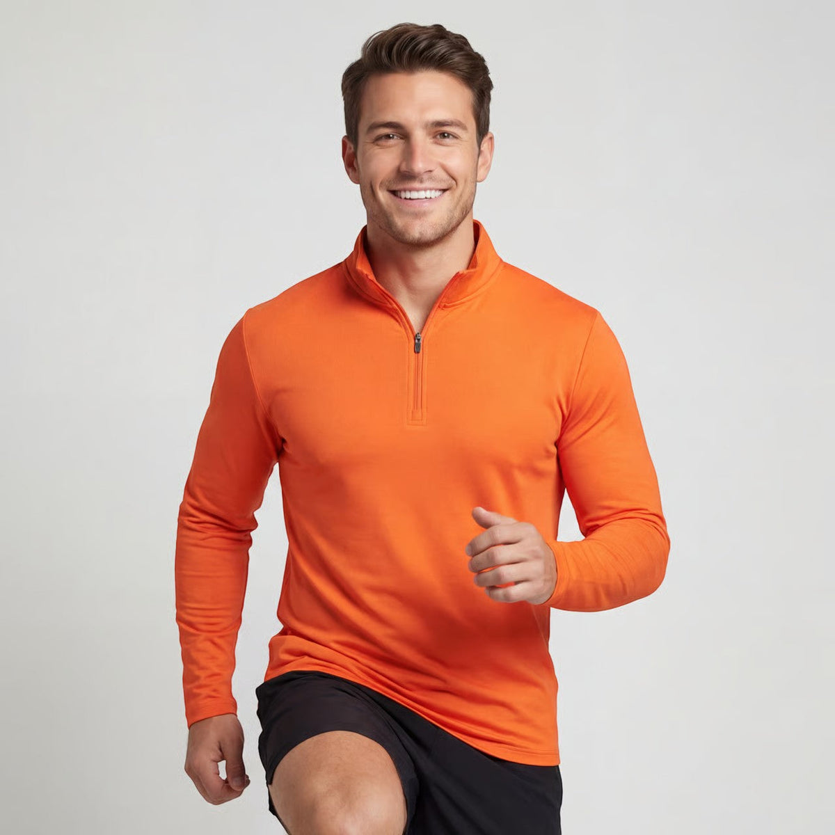 Men's Quarter Zip Sweatshirt – Smooth Athletic Knit