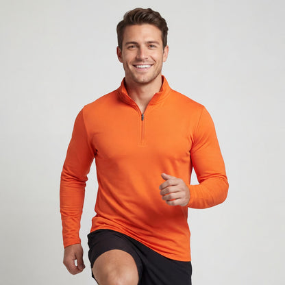 Men's Quarter Zip Sweatshirt – Smooth Athletic Knit