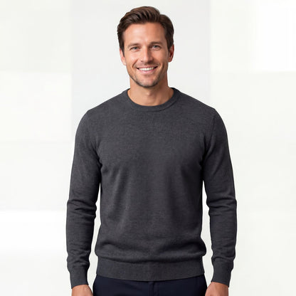 Men's Slim Fit Jumper – Minimalist Crew Neck Knit