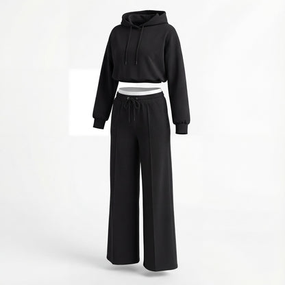 Women's Fine Knit Hooded Set – Relaxed Two Piece