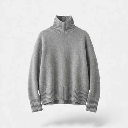 Women's Cashmere Blend Jumper – Thick Roll Neck