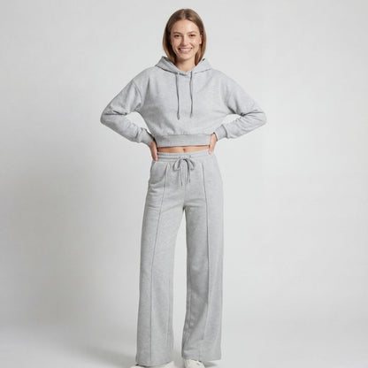 Women's Fine Knit Hooded Set – Relaxed Two Piece