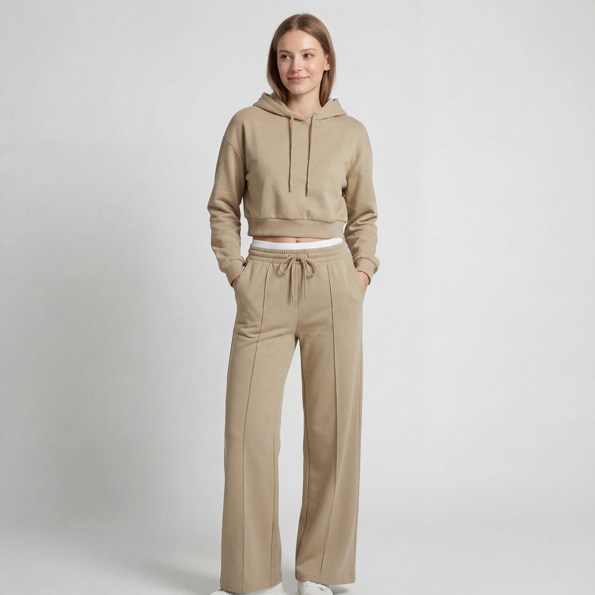 Women's Fine Knit Hooded Set – Relaxed Two Piece