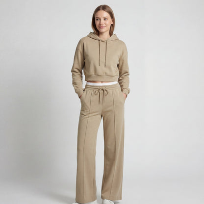 Women's Fine Knit Hooded Set – Relaxed Two Piece