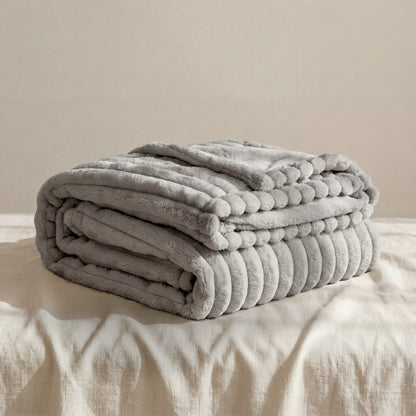 Fluffy Plush Blanket – Generous Double Sided Throw