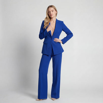 Women's Tailored Two-Piece Set – Blazer and Trousers