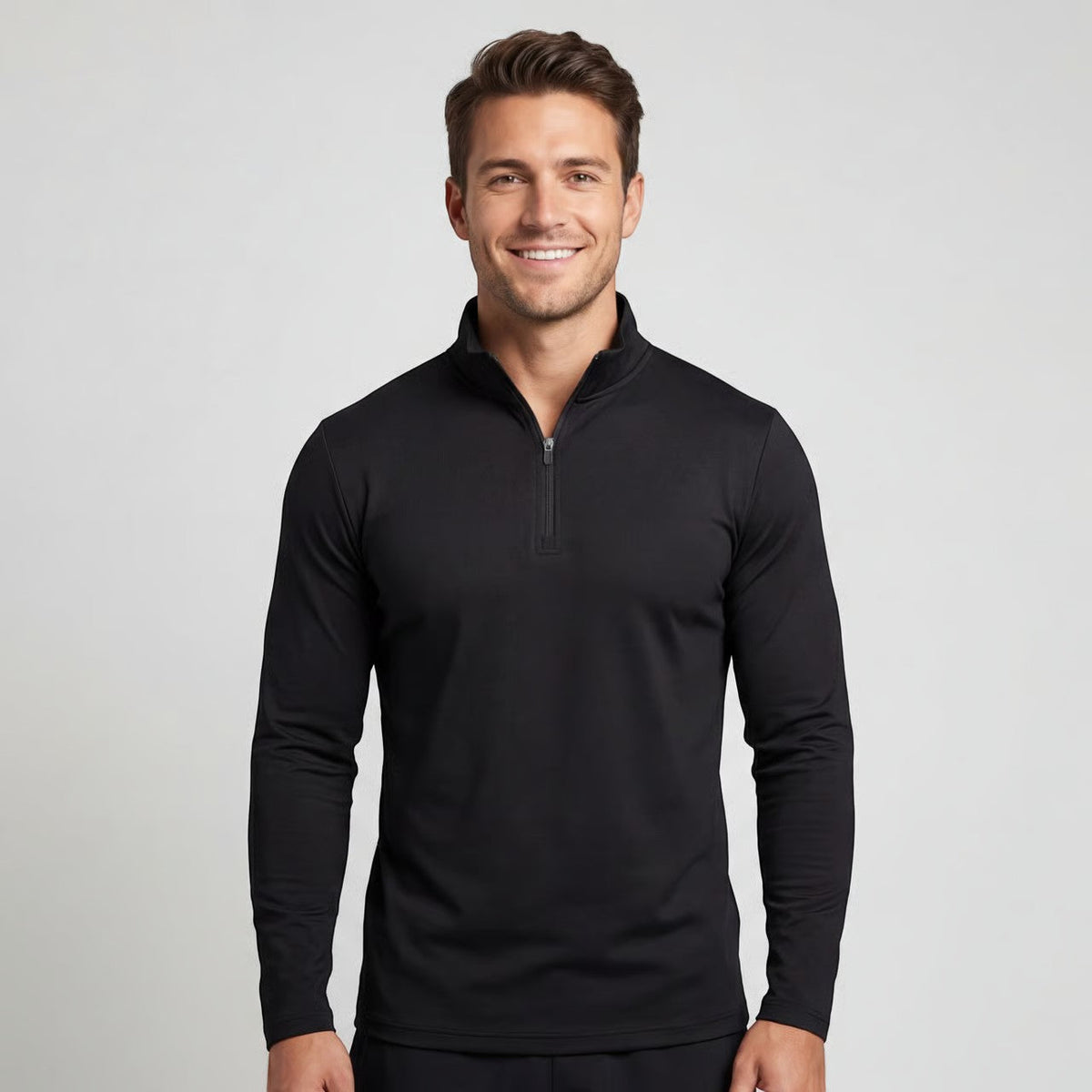Men's Quarter Zip Sweatshirt – Smooth Athletic Knit
