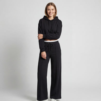 Women's Fine Knit Hooded Set – Relaxed Two Piece