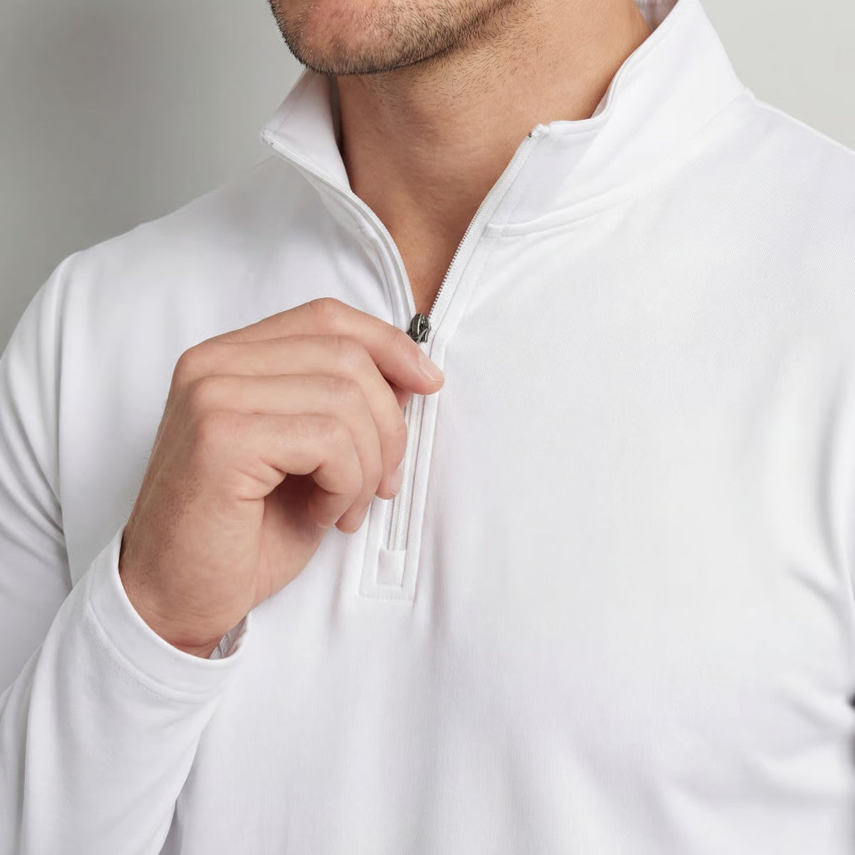 Men's Quarter Zip Sweatshirt – Smooth Athletic Knit