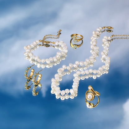 Irina Single Freshwater Pearl Chain Necklace