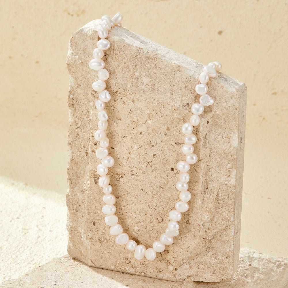 Irina Single Freshwater Pearl Chain Necklace