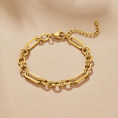 Iris Heavy Link Gold-Tone Bracelet