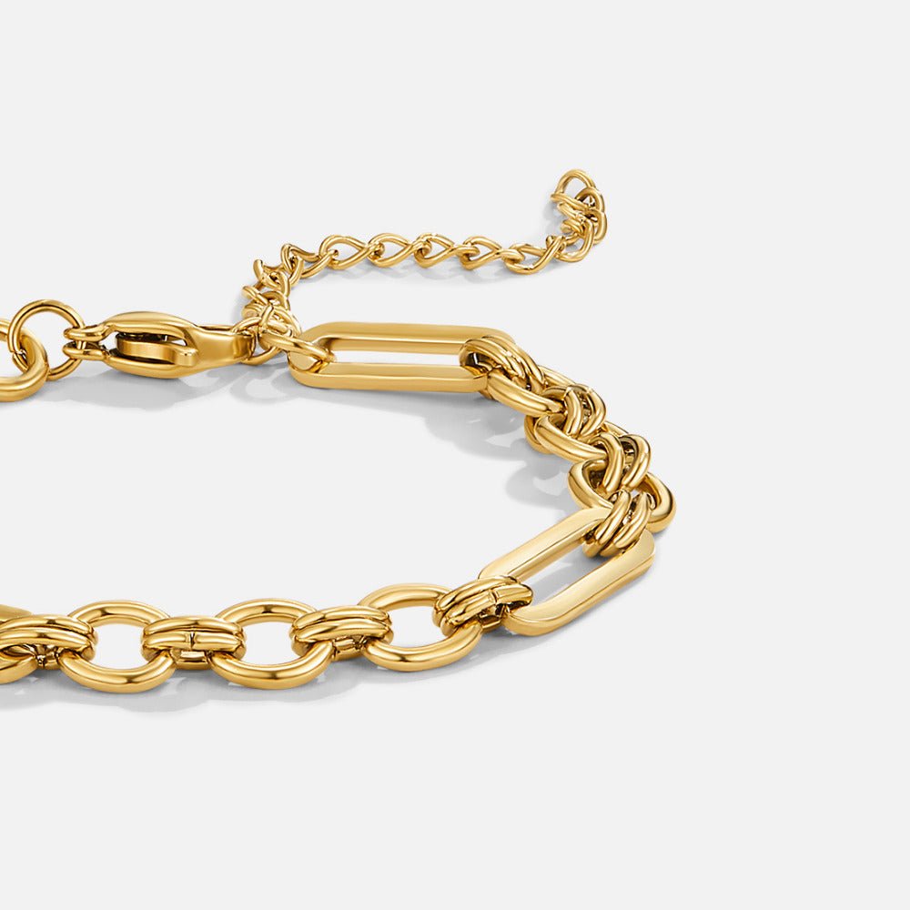 Iris Heavy Link Gold-Tone Bracelet