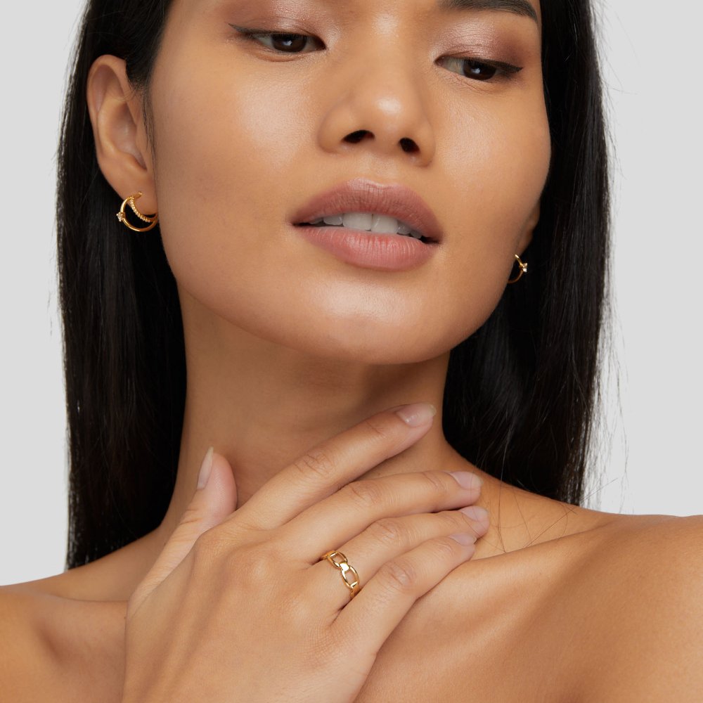 Isabella Fine Chain-Link Ring for Every Day
