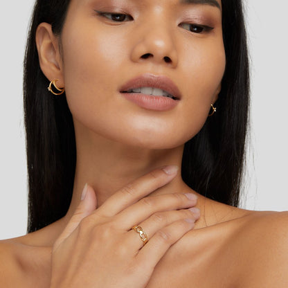 Isabella Fine Chain-Link Ring for Every Day