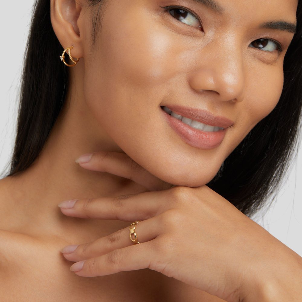Isabella Fine Chain-Link Ring for Every Day