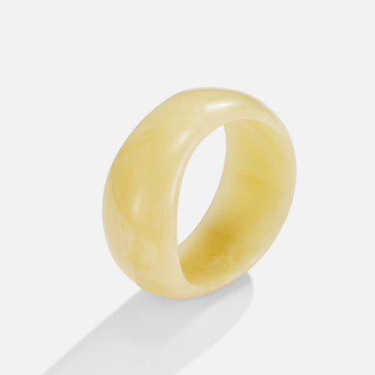 Soft Ivory Marbled Bangle