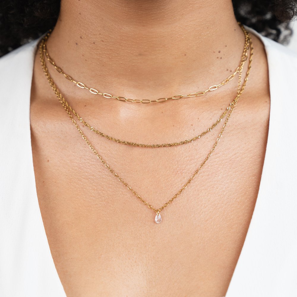 Jana Three-Strand Chain Necklace