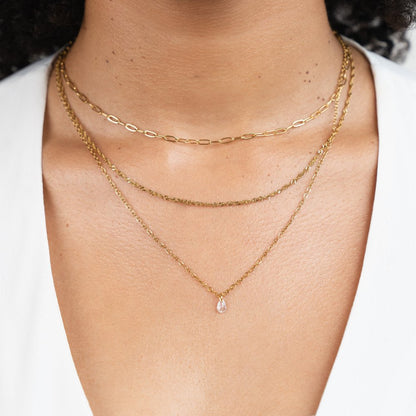 Jana Three-Strand Chain Necklace
