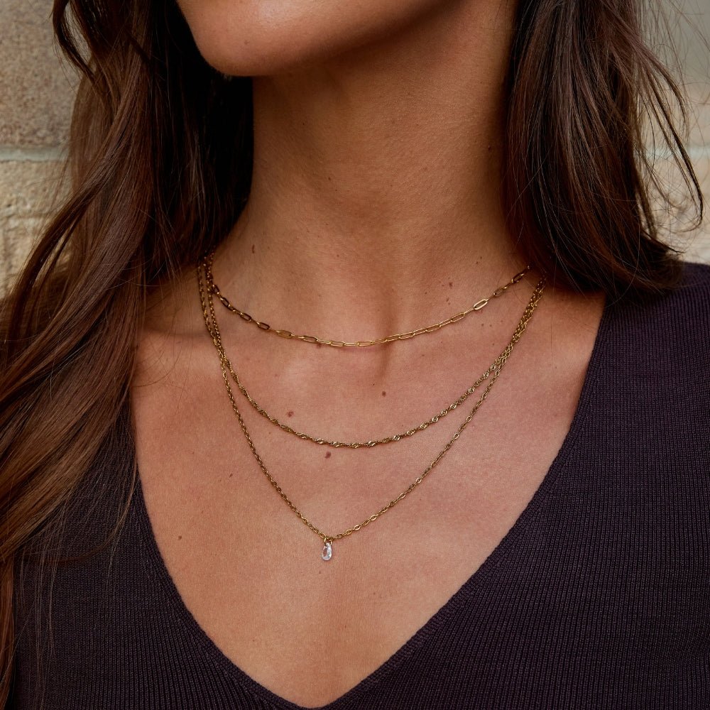 Jana Three-Strand Chain Necklace