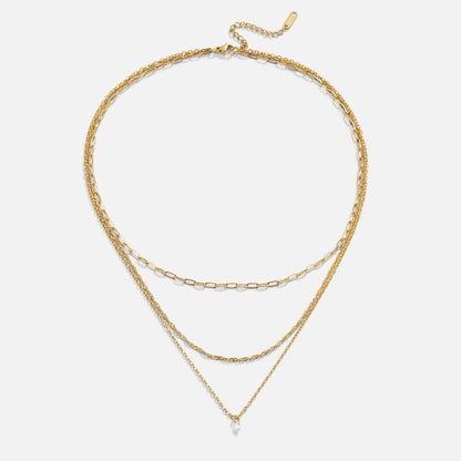 Jana Three-Strand Chain Necklace