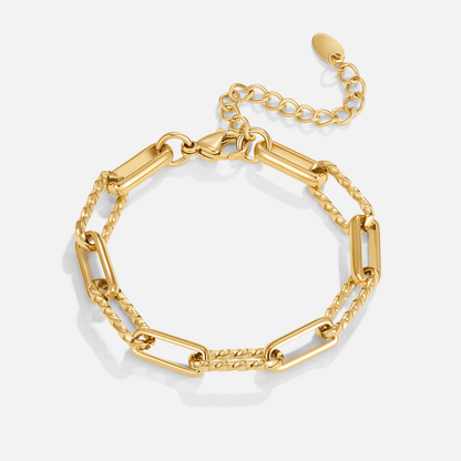 Jihan Weighted Link Chain Bracelet