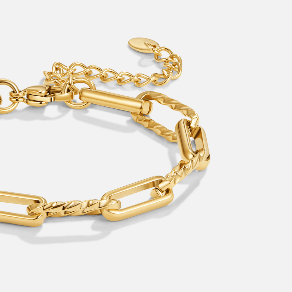 Jihan Weighted Link Chain Bracelet