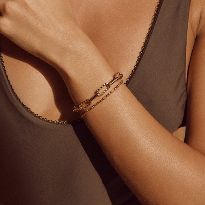 Jihan Weighted Link Chain Bracelet