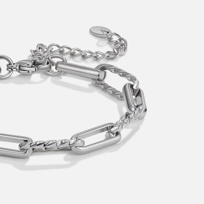 Jihan Bold Link Silver-Tone Bracelet