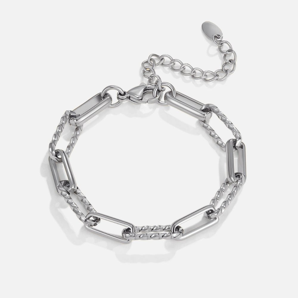 Jihan Bold Link Silver-Tone Bracelet