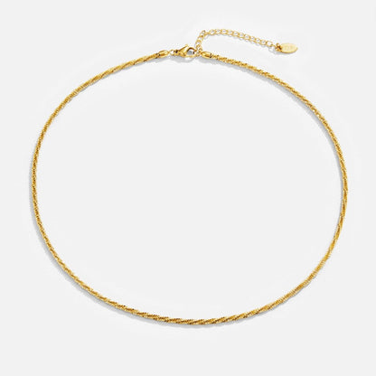 Kai Plain Gold-Tone Everyday Chain Necklace