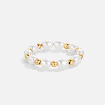 Kai Tiny Single Pearl on a Fine Band Ring