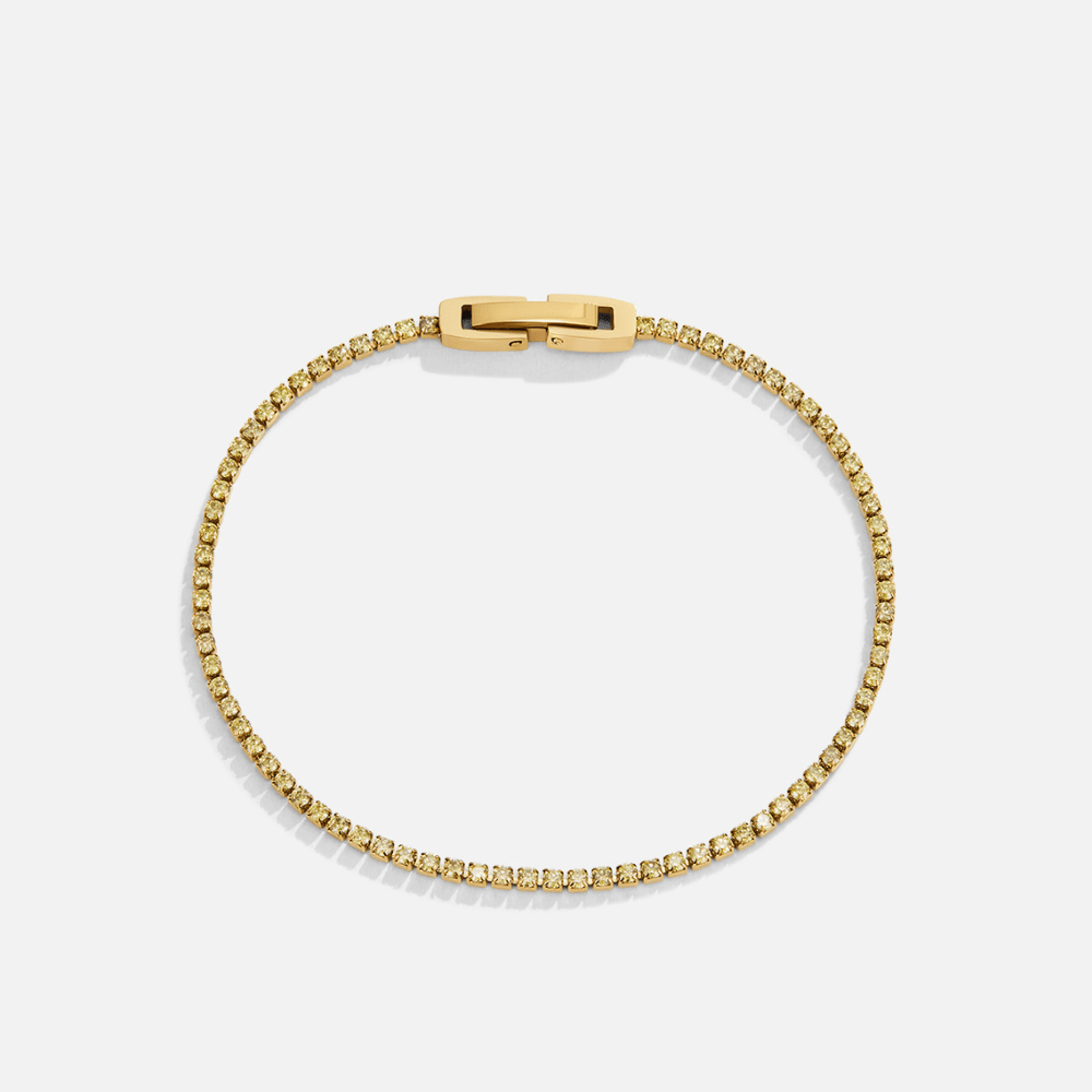 Keana Soft Green Crystal Bracelet