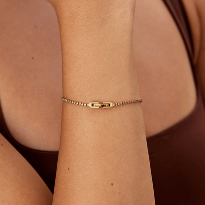 Keana Soft Green Crystal Bracelet