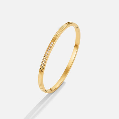 Kim Crystal Set Slim Bangle