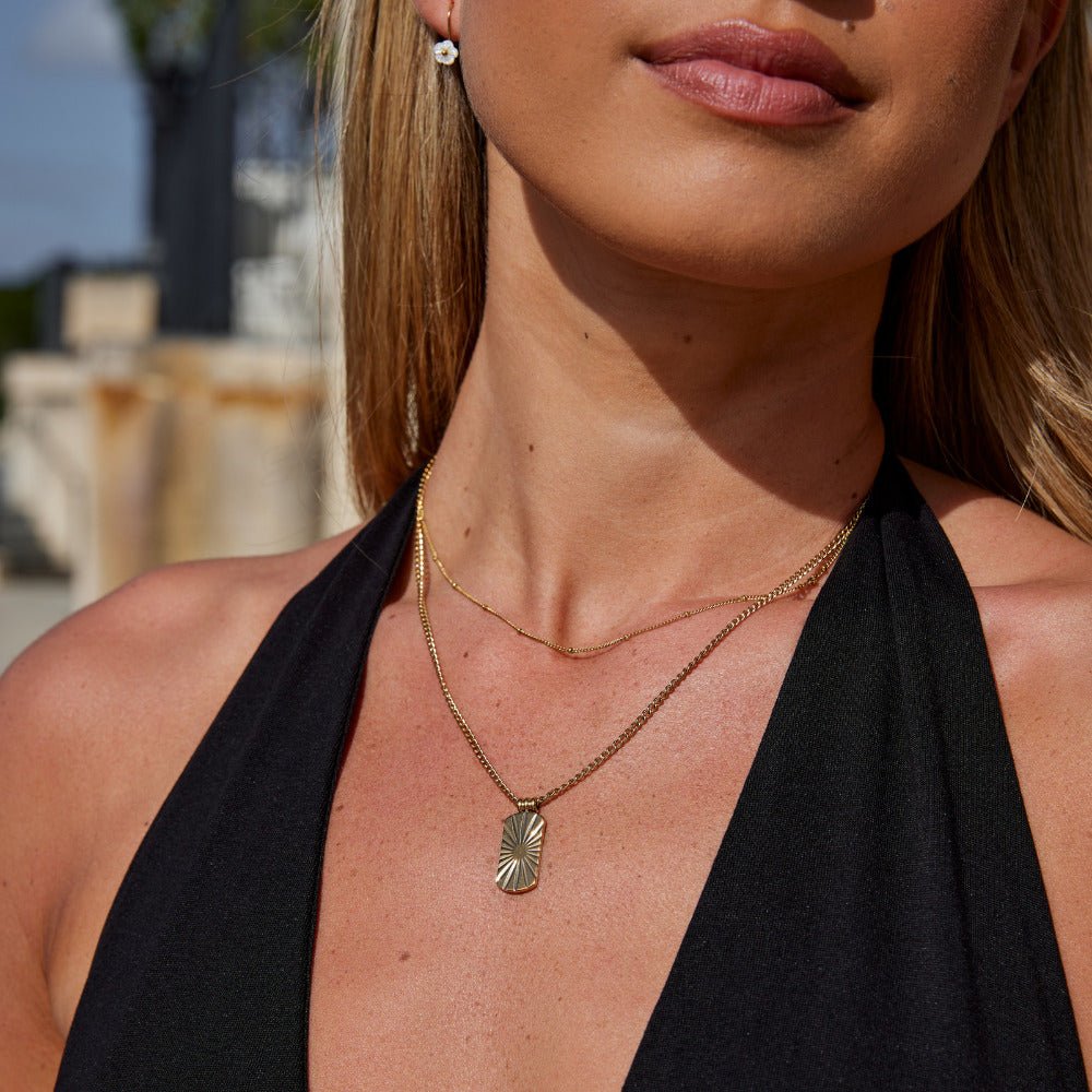 Kiya Small Disc Gold-Tone Pendant Necklace