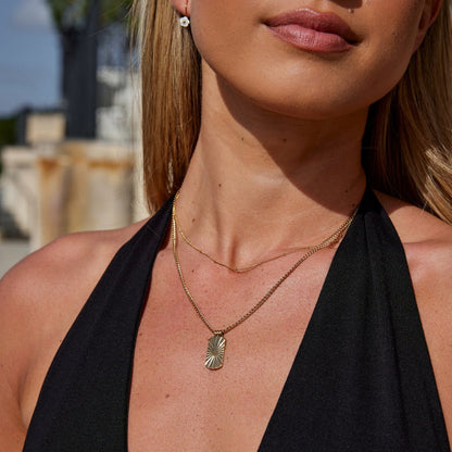 Kiya Small Disc Gold-Tone Pendant Necklace