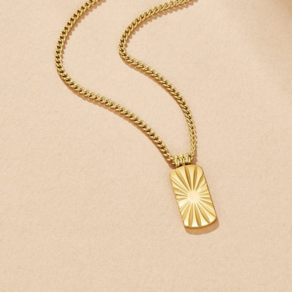 Kiya Small Disc Gold-Tone Pendant Necklace