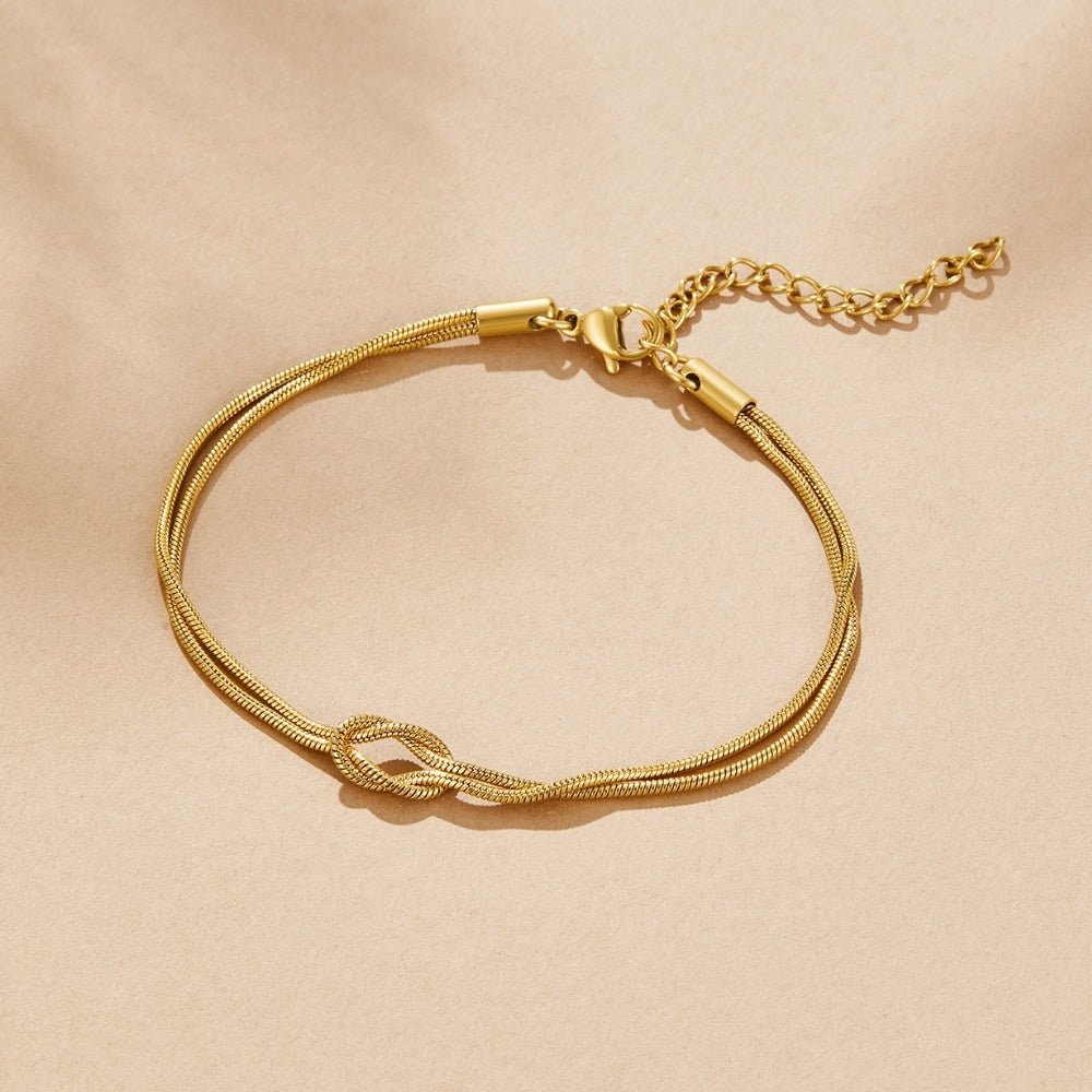 Soft Knot Gold-Tone Bracelet