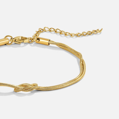 Soft Knot Gold-Tone Bracelet