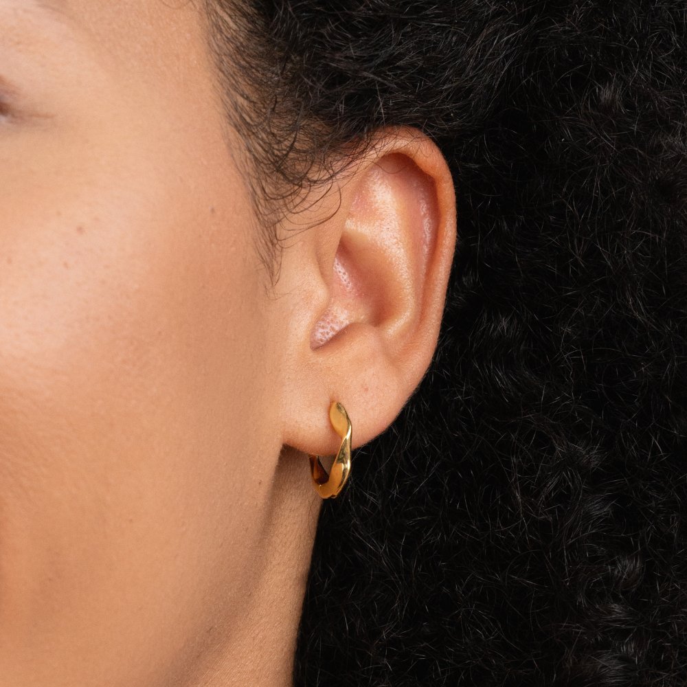 Lala Twisted Rope Hoop Earrings for Every Day
