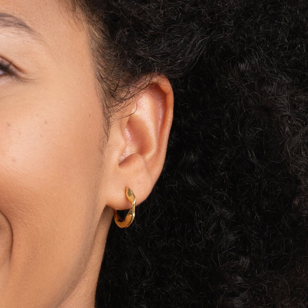 Lala Twisted Rope Hoop Earrings for Every Day