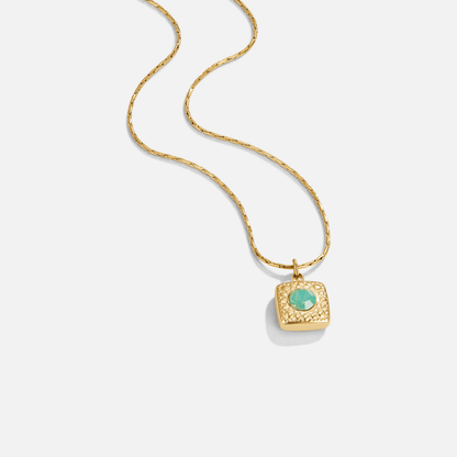 Lara Antique-Style Gold-Tone Pendant Necklace