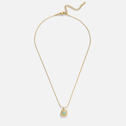 Lara Antique-Style Gold-Tone Pendant Necklace